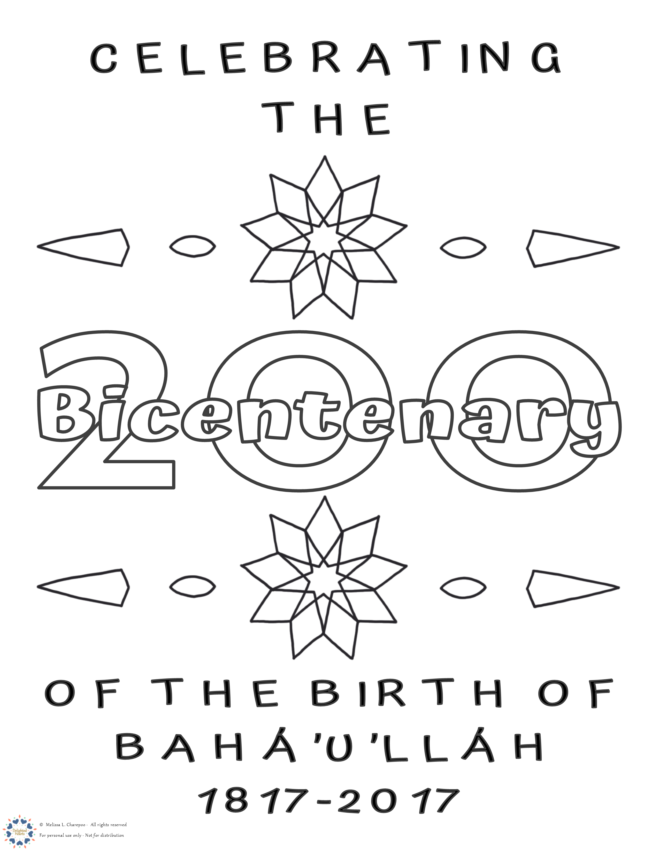 2017_DHLLC_Melissa Charepoo_ Bicentenaries of the Twin Holy Birthdays_younger children_Baha'u'llah