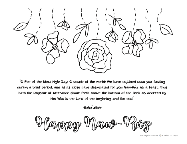 Naw-Ruz_177_DHLLC_Melissa Charepoo_Coloring Page_Naw-Ruz