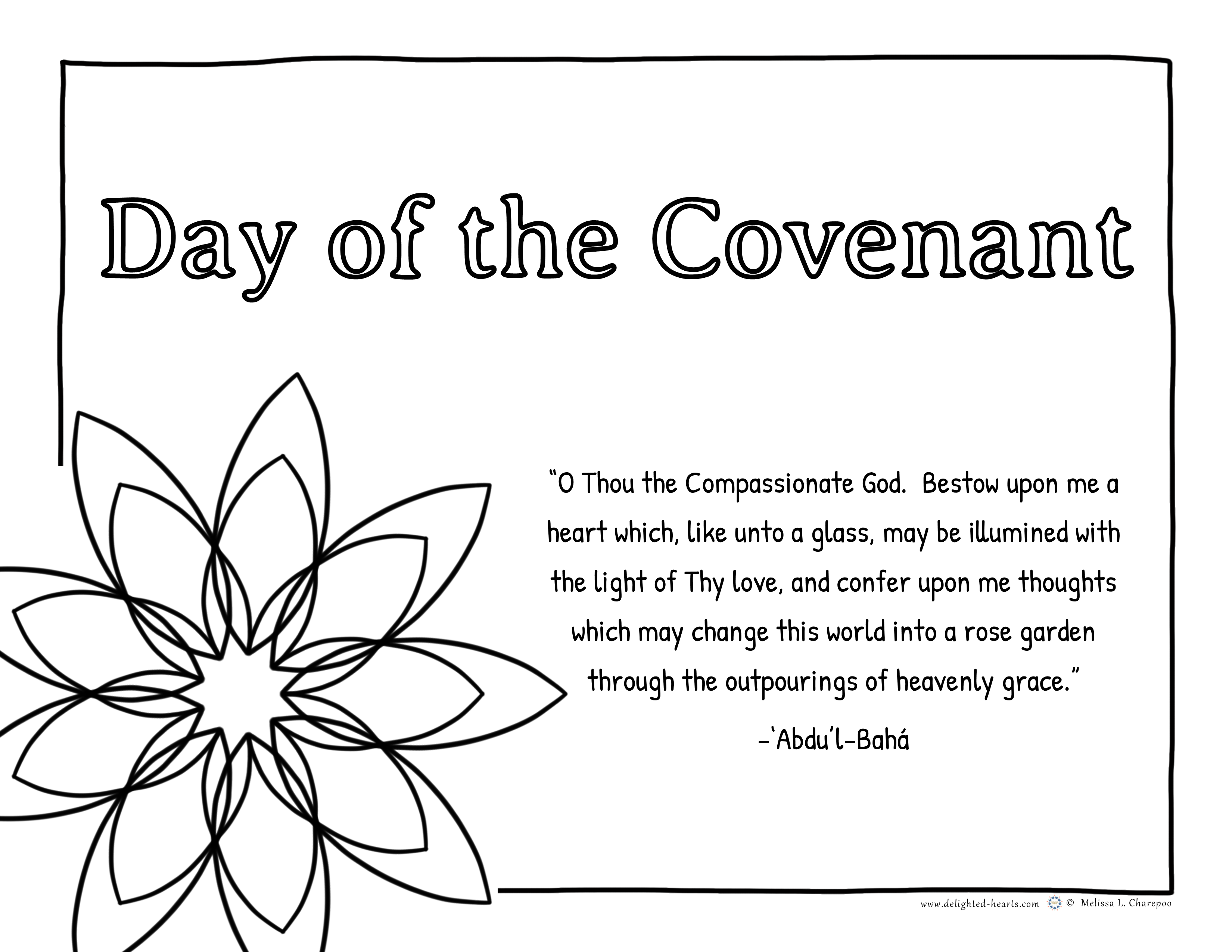 Coheed Coloring Pages A Gift Coloring Page to Celebrate the Day of the Covenant! – Delighted ...